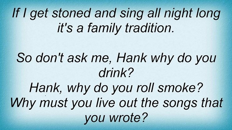 family tradition lyrics